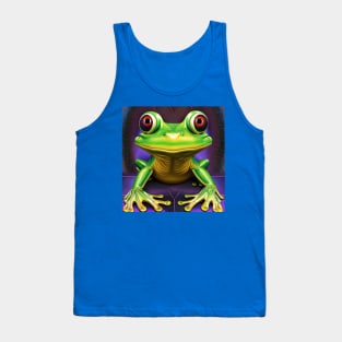 Frogger Spirit Animal (3) - Trippy Psychedelic Frog Tank Top